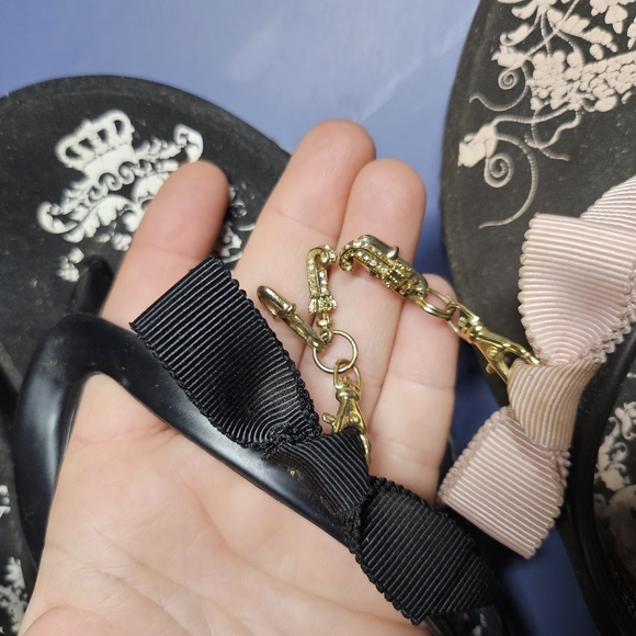 Juicy Couture Black and Pink Wedges - Picture 3 of 3